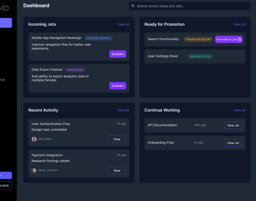 One Place for all product thinking